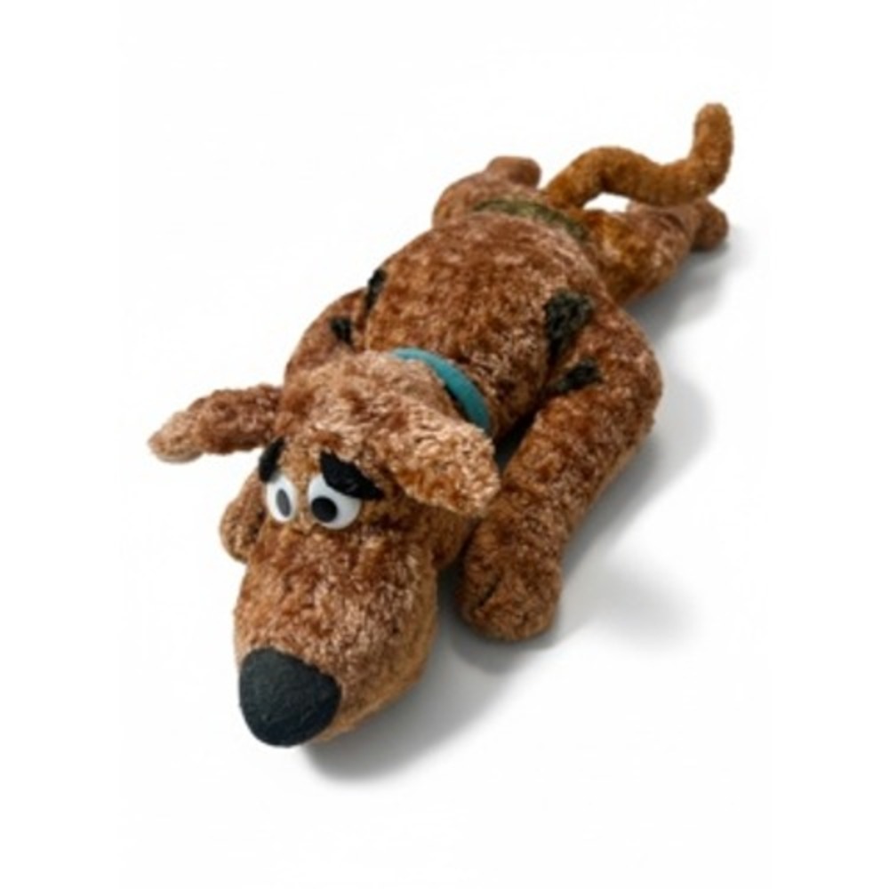 Vintage Scooby-Doo Plush Floppy Flat Splat Dog Brown Chenille 15 Inch
